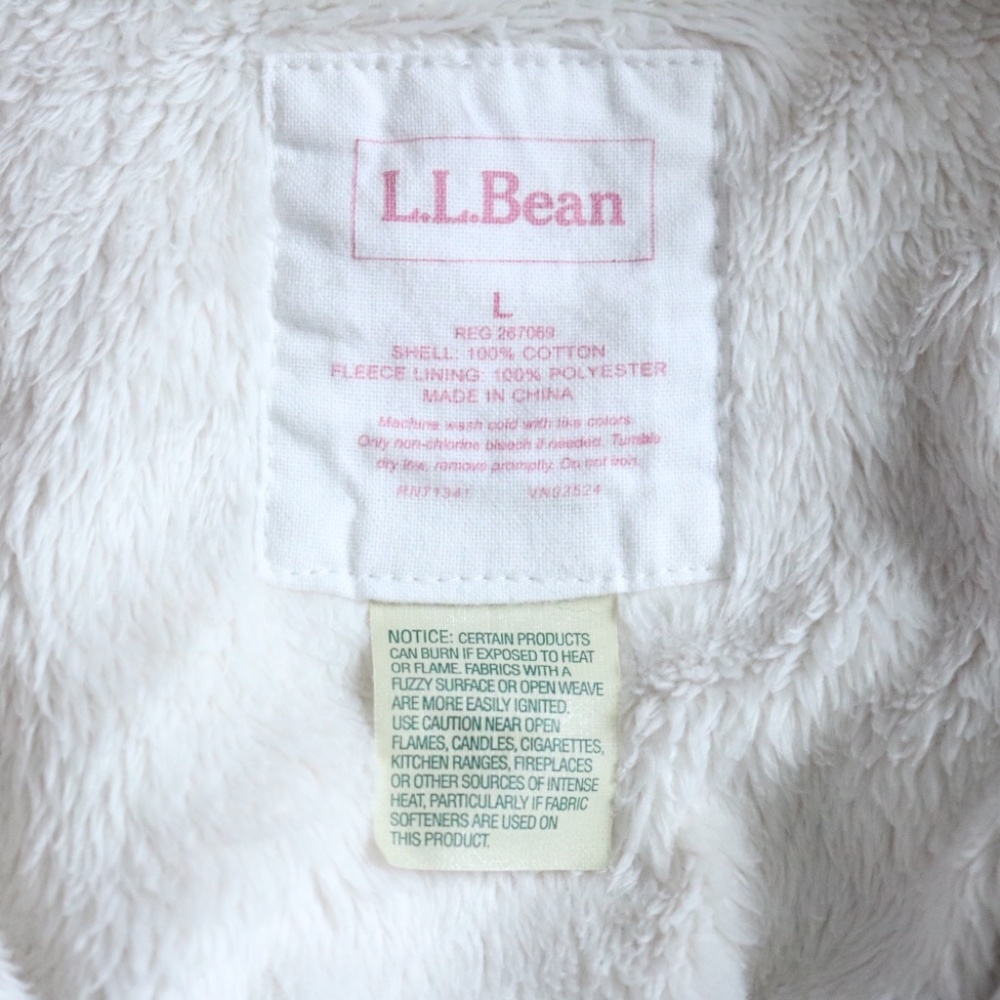 L.L.Bean Red Plaid Sherpa-Lined Button Up Shirt - image 5